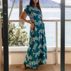 Reserved Ava Sky Dress Bardot XS